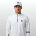 MAVAM MID LAYER QUARTER ZIP ICE WHITE