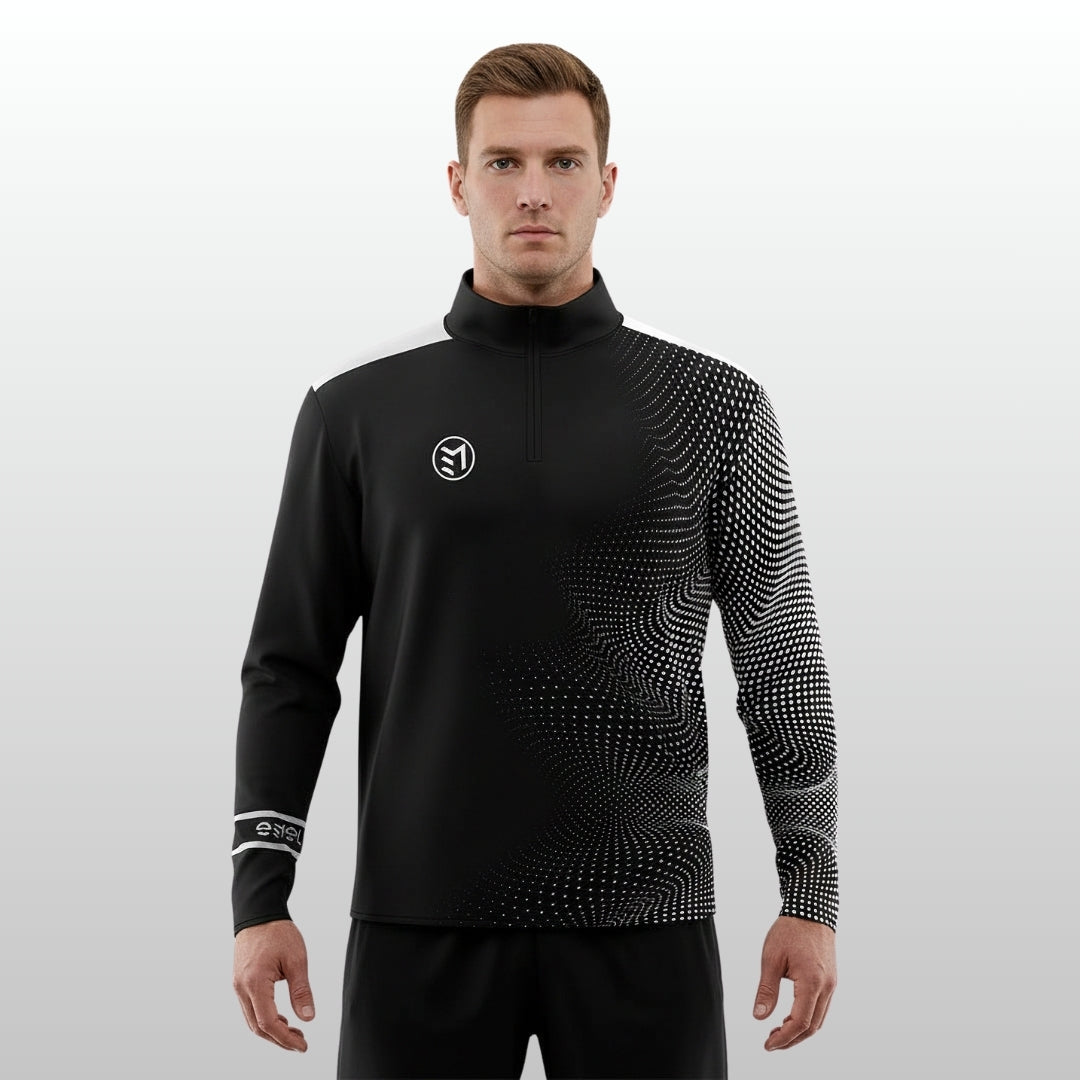 MAVSTAR MID LAYER QUARTER ZIP BLACK