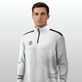 MAVSTAR MID LAYER QUARTER ZIP ICE WHITE