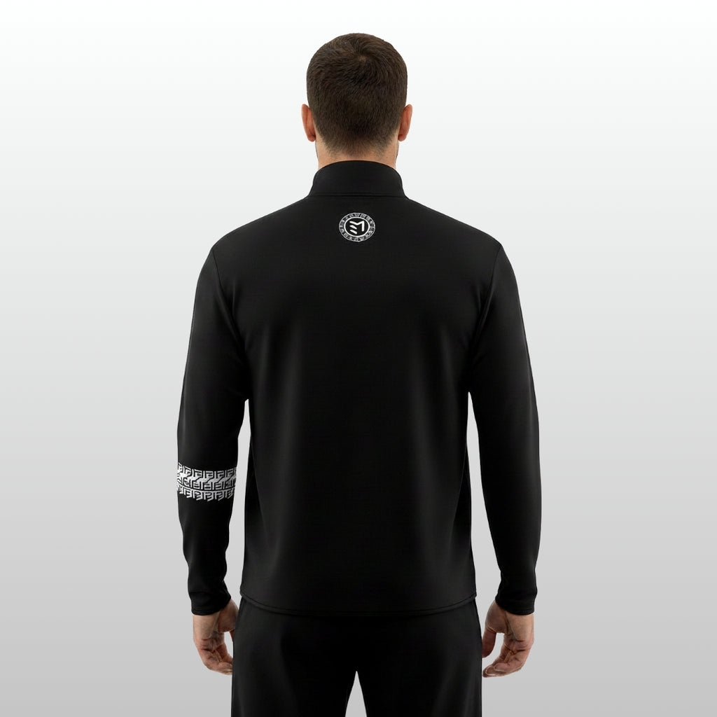 MAVAM MID LAYER QUARTER ZIP BLACK