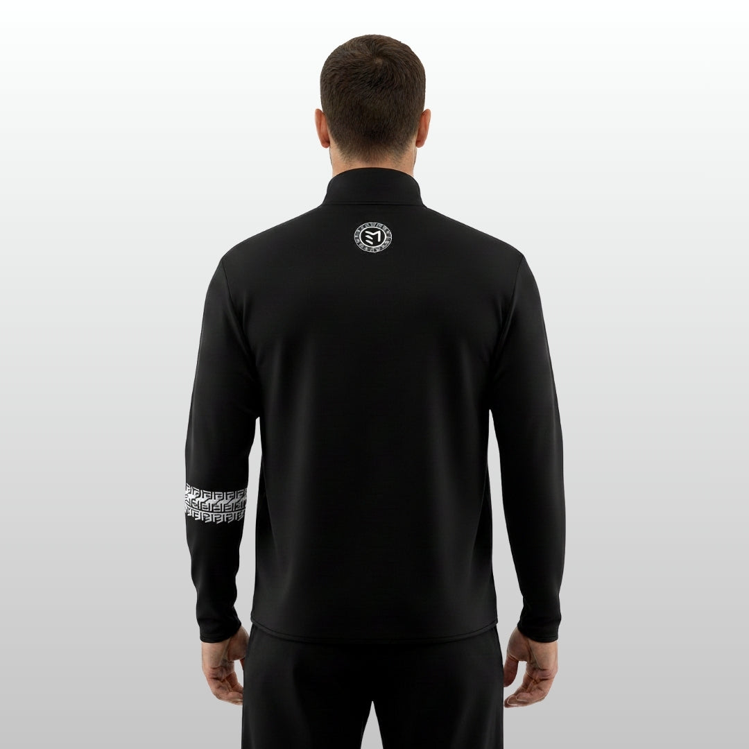 MAVAM MID LAYER QUARTER ZIP BLACK
