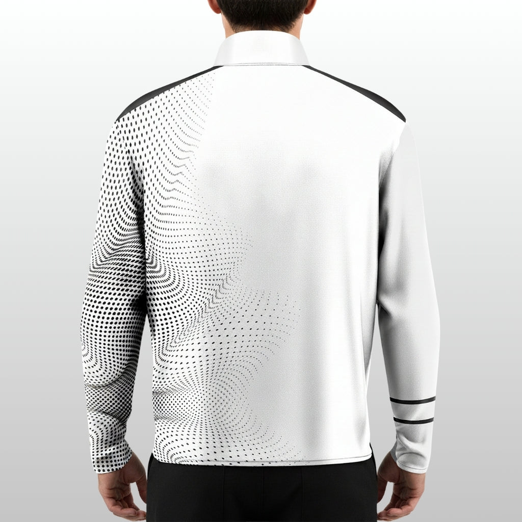 MAVSTAR MID LAYER QUARTER ZIP ICE WHITE