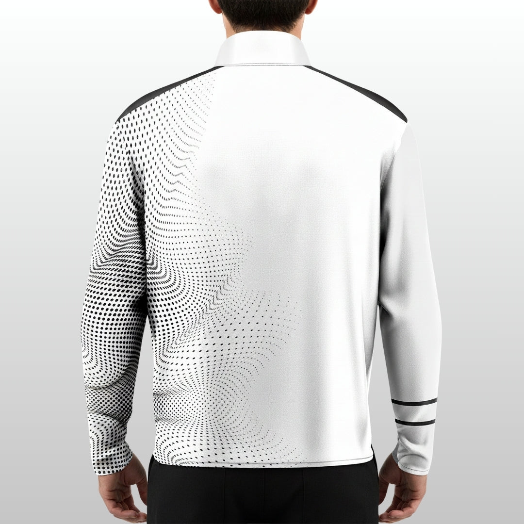 MAVSTAR MID LAYER QUARTER ZIP ICE WHITE