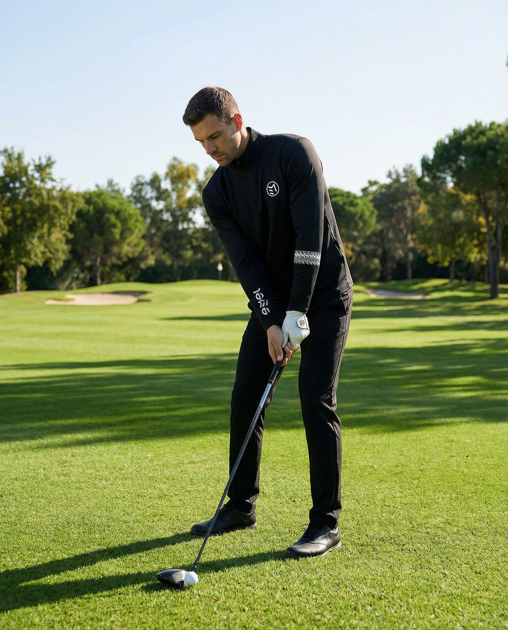 MAVAM MID LAYER QUARTER ZIP BLACK