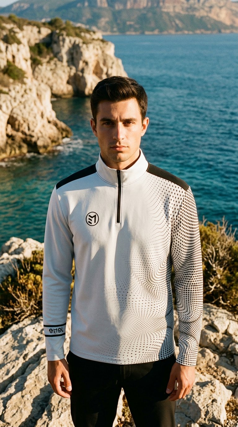 MAVSTAR MID LAYER QUARTER ZIP ICE WHITE
