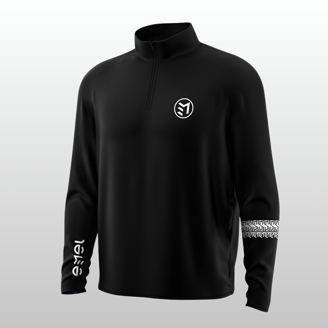 MAVAM MID LAYER QUARTER ZIP BLACK