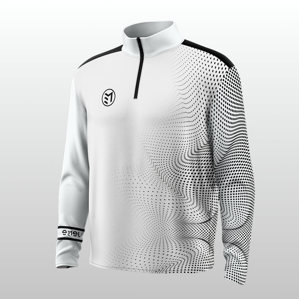 MAVSTAR MID LAYER QUARTER ZIP ICE WHITE