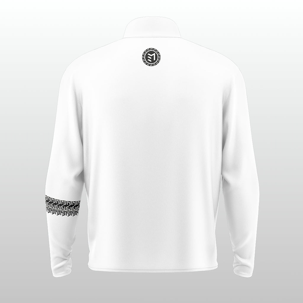 MAVAM MID LAYER QUARTER ZIP ICE WHITE